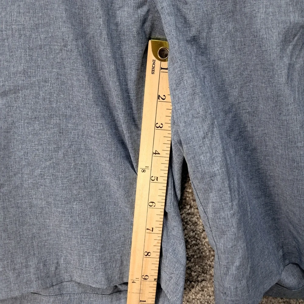 Ben Hogan Mens Blue Heathered Performance Golf Shorts Size 38 Stretch Activewear